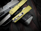 Microtech UTX-70 Gen IV T/E OD Green Aluminum Body w/ M390MK Apocalyptic Plain Edge Blade (2.5") 11494-10APOD