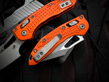 Microtech M-Stitch RAM-LOK Folder Orange Frag Pattern Aluminum Body w/ M390MK Apocalyptic Plain Edge Blade (3") 169MRL-10APFROR