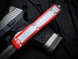 CONSIGNMENT Microtech Ultratech D/E X-Wing Edition Aluminum Body w/ Dark Apocalyptic Plain Edge Blade (3.4") 122-10XW