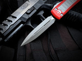 CONSIGNMENT Microtech Ultratech D/E X-Wing Edition Aluminum Body w/ Dark Apocalyptic Plain Edge Blade (3.4") 122-10XW