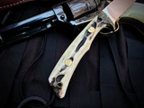 CONSIGNMENT Jimmy Lile No Dot Stag Handle Fixed Blade