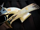 CONSIGNMENT Jimmy Lile No Dot Stag Handle Fixed Blade