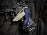 PRE-OWNED Attn2Detail MK1 Folder Timascus Body w/ S90V Satin Plain Edge Blade