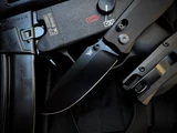Flytanium Beef Folder Black G10 Scales w/ Black Plain Edge Blade (3.5") FLY-1386PBS