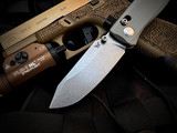 Flytanium Beef Folder Gray Stealth G10 Scales w/ Stonewashed Plain Edge Blade (3.5") FLY-1386GSS