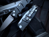 Boker Plus Kalashnikov Mini Auto Folder Black Body w/ D2 Bead Blast Plain Edge Blade (2.52") 01BP0146
