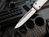 Microtech Ultratech S/E Storm Trooper White Cerakote Aluminum Body Non Engraved w/ Cerakote White Plain Blade (3.4") 121-2ST