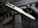 Microtech Ultratech S/E Storm Trooper White Cerakote Aluminum Body Non Engraved w/ Cerakote White Plain Blade (3.4") 121-2ST