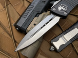 Microtech Combat Troodon D/E Black Aluminum Body w/ Stonewashed Plain Edge Blade (3.8") 142-10