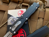Microtech DIrac Delta D/E Black Aluminum Body w/ Apocalyptic Plain Edge Blade (3.8") 227-10AP