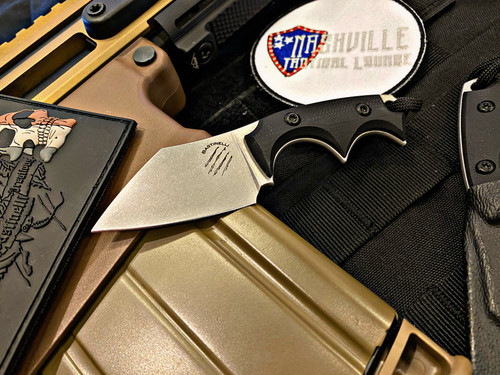 Bastinelli Creations BB Drago Cutter V2 2” Fixed Blade Stonewashed-Knives-Bastinelli-Mimeocase Tactical/ Nashville Tactical Lounge