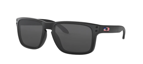 Oakley Standard Issue Holbrook Grey Lenses, Matte Black Frames Tonal USA Flag