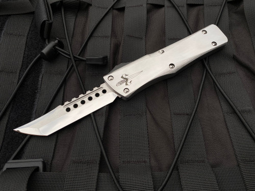 Marfione Custom Combat Troodon Hellhound Full Stainless Steel Body w/ Mirror Polished Blade and Carbon Fiber Switch