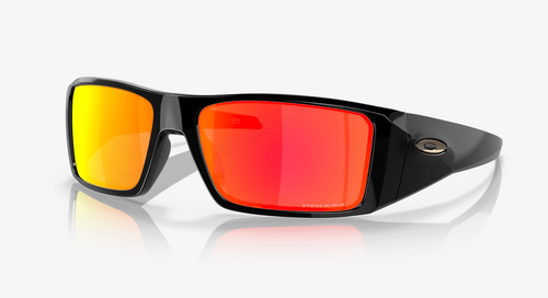 Oakley Heliostat Sunglasses Prizm Ruby Lenses, Polished Black Frame OO9231-0661