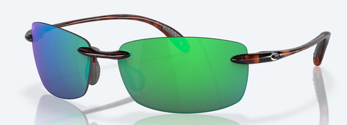 Costa Ballast Sunglasses Tortoise Frame, Green Mirror 580P Lenses 6S9071 90710360