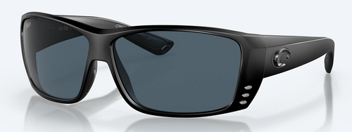 Costa Cat Cay Sunglasses Gray Polarized Polycarbonate Lenses, Blackout Frames