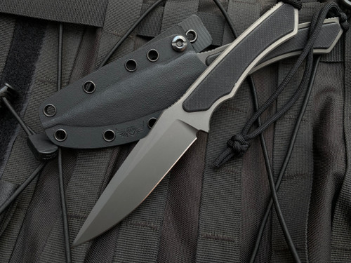 Spartan Blades Phrike Fixed Blade Black G10 Scales w/ S45VN Black Plain Edge Blade (4.25") SB17BKBKKYBK