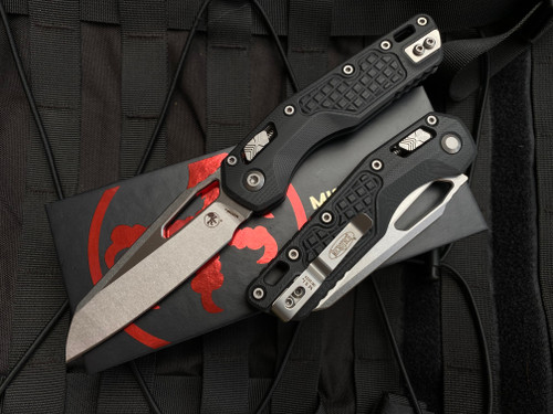 Microtech MSI S/E RAM-LOK Folder Black Frag G10 Body w/ Stonewashed Plain Edge Blade (3.75") 210-10FRGTBK