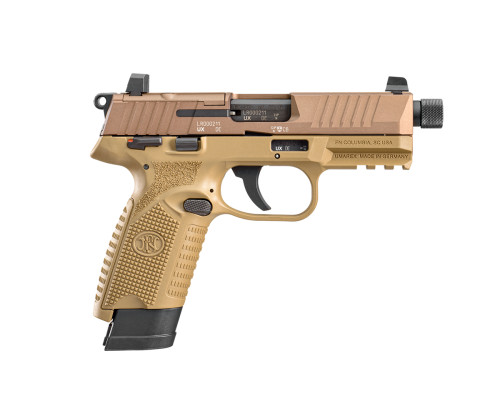 FNH FN502 Tactical .22 LR with Threaded Barrel FDE
