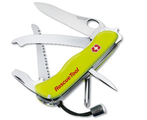 Victorinox Swiss Army RescueTool Multi-Tool, Yellow, 4.37" Closed (Old Sku 53900) - 0.8623.MWN-X4