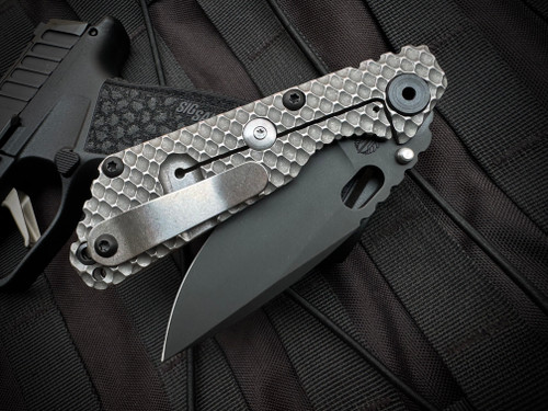 Strider SnG Folder Gunner Titanium Body w/ Magnacut Black Plain Edge Blade