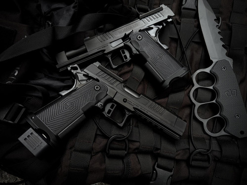 Alpha Foxtrot 1911/2011 Romulus 4.25" 9mm Handgun Matte DLC Finish, Compensated, MOS 4.25" AA39X1CIG-XDBK19-NVC