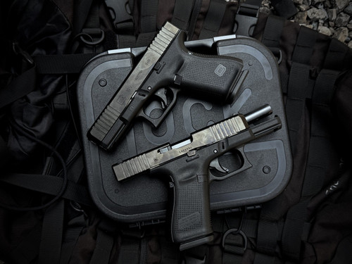 Glock 19 V Model 9MM Pistol 4" Black, 15+1, w/ Front Serrations