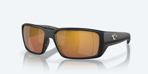 Costa Fantail Pro Sunglasses Matte Black Frame w/ Gold Mirror Polarized Glass Lenses 6S9079 907914 60-15