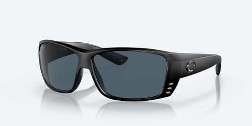 Costa Cat Cay Sunglasses Blackout Frame w/ Gray Polarized Polycarbonate Lenses TF 11 OBMP