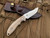 Hinderer Emmett Fixed Blade Natural Micarta w/ StonewShed Plain Edge Blade (3.83”)