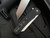 Pro-Tech Knives Malibu Flipper Textured Black Aluminum Body w/ 20CV Stonewashed Reverse Tanto Plain Edge Blade (3.5") 5205