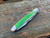 Case Knives Brilliant Green Bone Smooth Mini Copperhead 52825