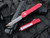 Microtech Ultratech T/E Red Aluminum Body w/ Satin Finished Plain Edge Blade (3.45”) 123-4RD