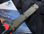 Microtech Ultratech D/E OD Green G10 Topped Body w/ Black Full Serrated Blade (3.4”) 122-3GTODS