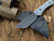 Hawk Creek Armory “Scout” Black Micarta Handle Black Blade SC001