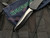 Heretic Knives Manticore E Black Aluminum Body w/ Battleworn Recurve Plain Edge Blade (3.1”) H029-8A