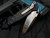 Marfione Custom Warcom Fat Carbon Black Camo Body w/ Blue Titanium Hardware and Hand Rubbed Satin Blade