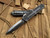 Microtech Scarab II D/E Shadow Black Aluminum Body w/ DLC Black Plain Edge Blade (3.9") 280-1DLCTSH