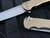Pro-Tech Malibu Reverse Tanto Bronze AL Custom Flipper Satin Hardware and Mosaic Pin Button w/ 20CV Stonewashed Plain Edge Blade (3.25”)