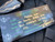 Heretic Knives Custom Medusa Auto Folder Full DLC Titanium Frag Pattern Body and Fat Carbon Snakeskin + DLC Pocket Clip and Button w/ Baker Forge Damascus Tanto Blade