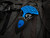 Heretic Knives Sleight Modular Push Dagger Standard Blue Body w/ DLC Blade H050-6A-BLU