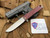 Medford M-48 Flipper Red Body and Flamed Hardware/Pocket Clip w/ Tumbled S35VN Blade (3.9”)
