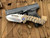 Medford Praetorian Ti Violet/Bronze Sculpted Predator Body and Flamed Hardware/Clip w/ Tumbled Tanto S35VN Blade (3.75”)