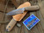 Bradford Knives Guardian3.5 Fixed Blade 3D Natural Micarta Scales w/ Sabre Grind M390 Stonewashed Finish Blade (3.5”) 3.5S-104-M390