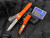 Microtech Ultratech S/E Orange Aluminum Body w/ Stonewashed Plain Edge Blade (3.4") 121-10OR