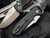 Pro-Tech SBR Les George Design Auto Folder Black w/ Machined Knurled Handle and Stonewashed/Satin S35VN Blade (2.5”)