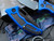 Heretic Knives Medusa T/E Auto Folder Blue Body w/ Grip Inlays and Black Plain Edge Blade (3")