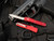 Microtech UTX-70 S/E Red Aluminum Body w/ Stonewashed Partially Serrated Blade (2.42") 148-11RD