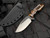 Attention2Detail MK1 XL Fixed Blade Tortoise Shell Resin Handle and Copper Hardware w/ CPM3V Two Tone Satin Blade