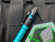 Heretic Knives Thoth Bolt Action Ink Pen Black Anodized Tip and Tails w/ Turquoise Anodized Aluminum Barrel and Bolt H038-AL-TQ